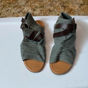 Green sandals